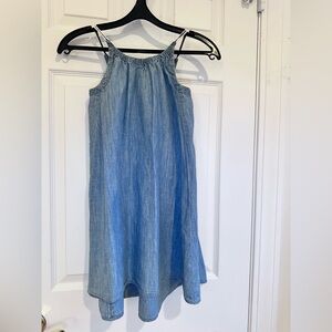 CREWCUTS Girl Size 7 Denim Sundress w/Elastic Neckline & Back Ties J.Crew